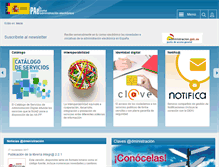 Tablet Screenshot of administracionelectronica.gob.es